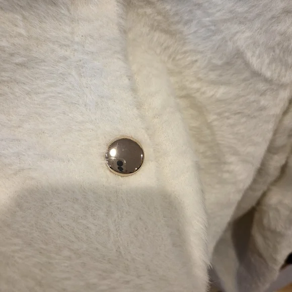 A New Day Cream Fuzzy V-Neck Cardigan Sweater XXL Women's New - Picture 3 of 11